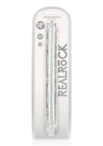 Realrock Crystal Clear Double Dong - Clear - 18in