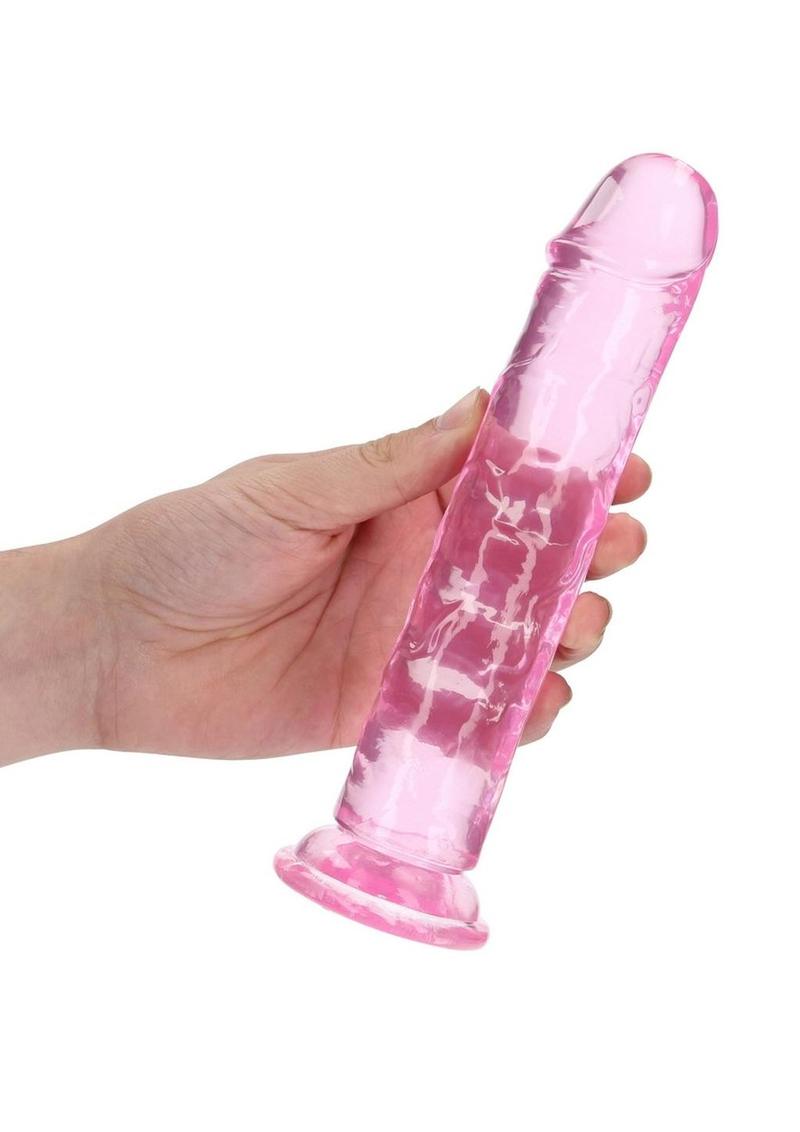 RealRock Crystal Clear Straight Dildo