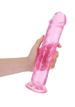 RealRock Crystal Clear Straight Dildo