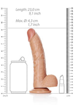 RealRock Curved Realistic Dildo Premium Ultra Skin