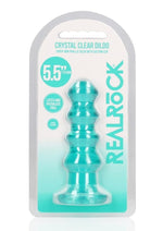Realrock Curvy Dildo Or Butt Plug - Turquoise - 5.5in