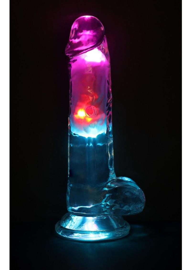 RealRock Rechargeable LED Vibrating Dildo