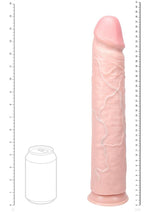 RealRock Ultra Realistic Skin Extra Large Straight Dildo with Suction Cup