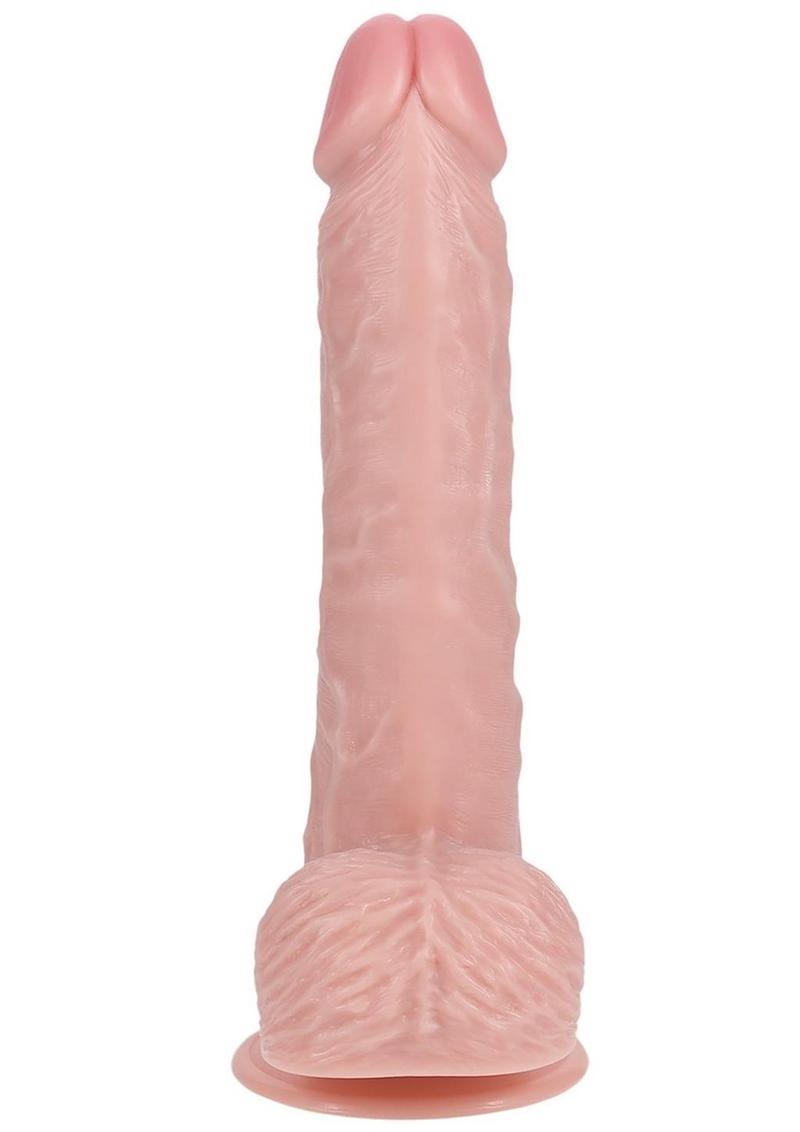 Realrock Vibrating Dildo with Balls Regular Straight