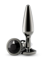Rear Assets Chrome Tapered Anal Plug - Gray/Grey - Medium