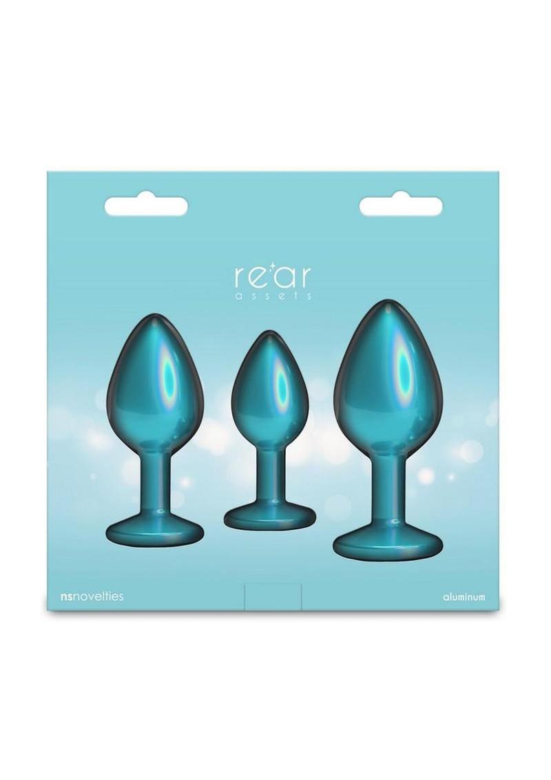 Rear Assets Chrome-Plated Tapered Anal Plugs Kit