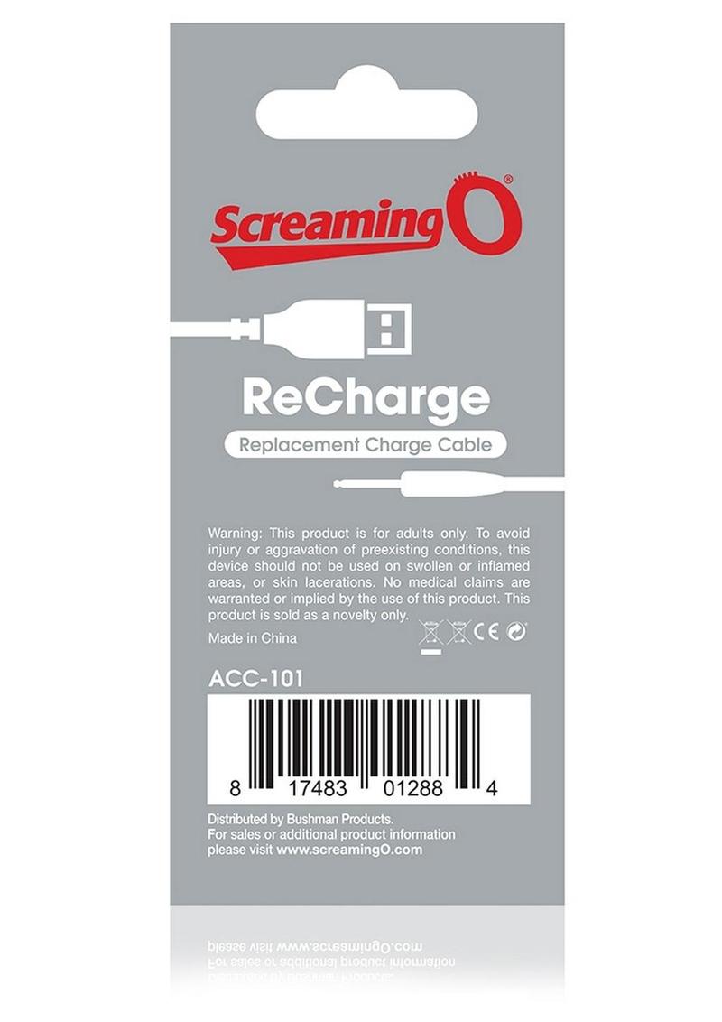 Screaming O Recharge Replacement Charge Cable
