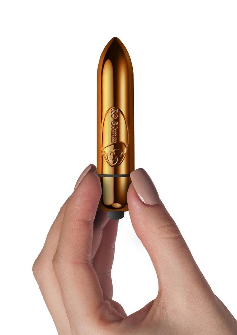 RO 80MM Single Speed Champagne Bullet Vibrator