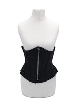 Rouge Leather Corset - Zipper Front
