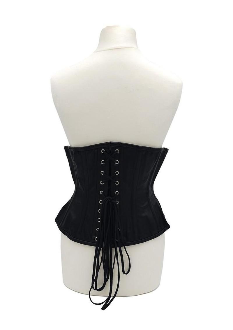 Rouge Leather Corset - Zipper Front
