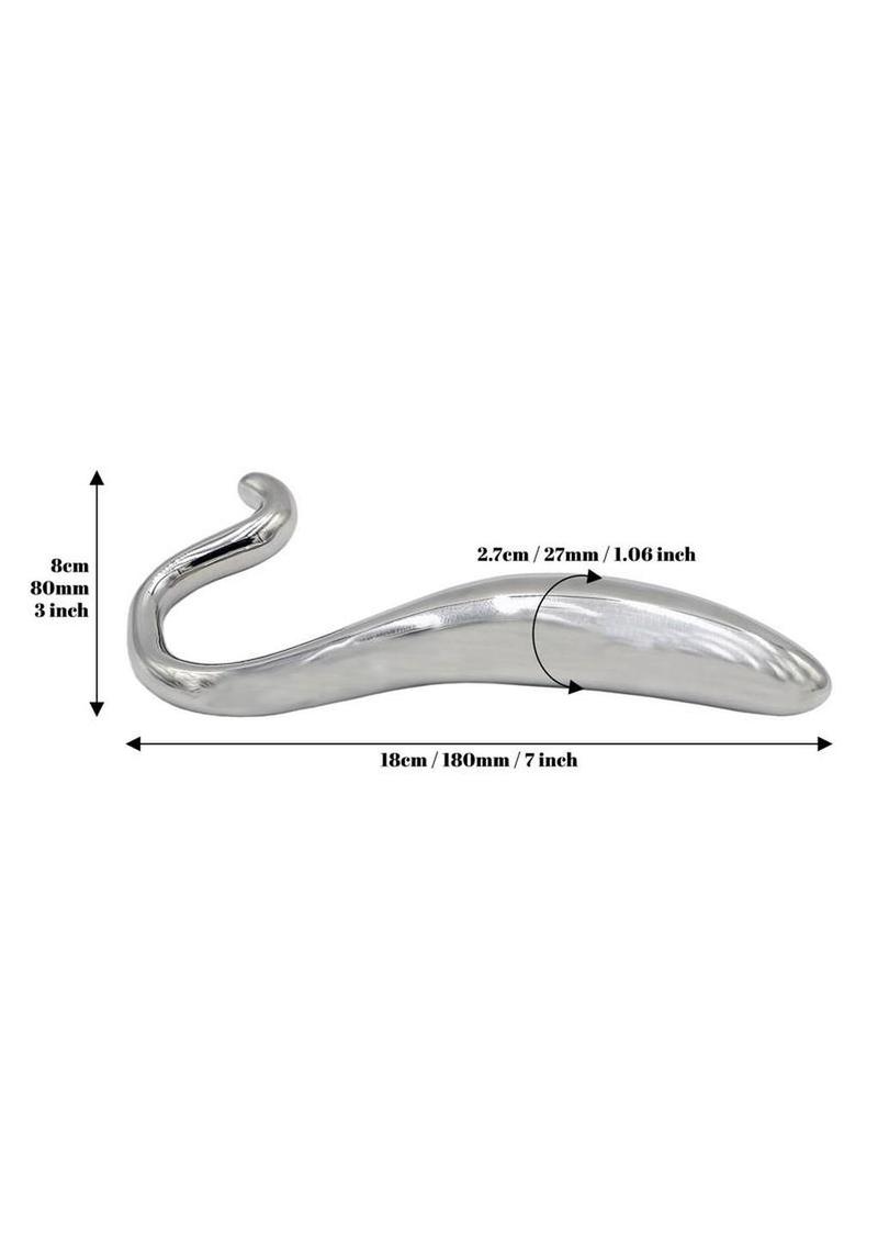 Stainless Steel Curved Pleasure Wand