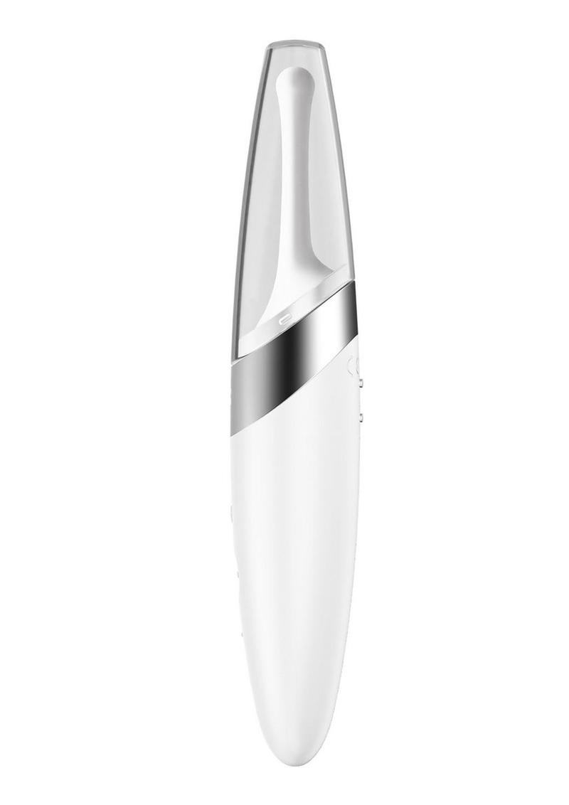 Satisfyer Twirling Delight Tip Vibrator Rechargeable Stimulator in Berry
