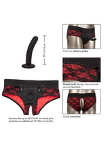 Scandal Crotchless Pegging Panty Set