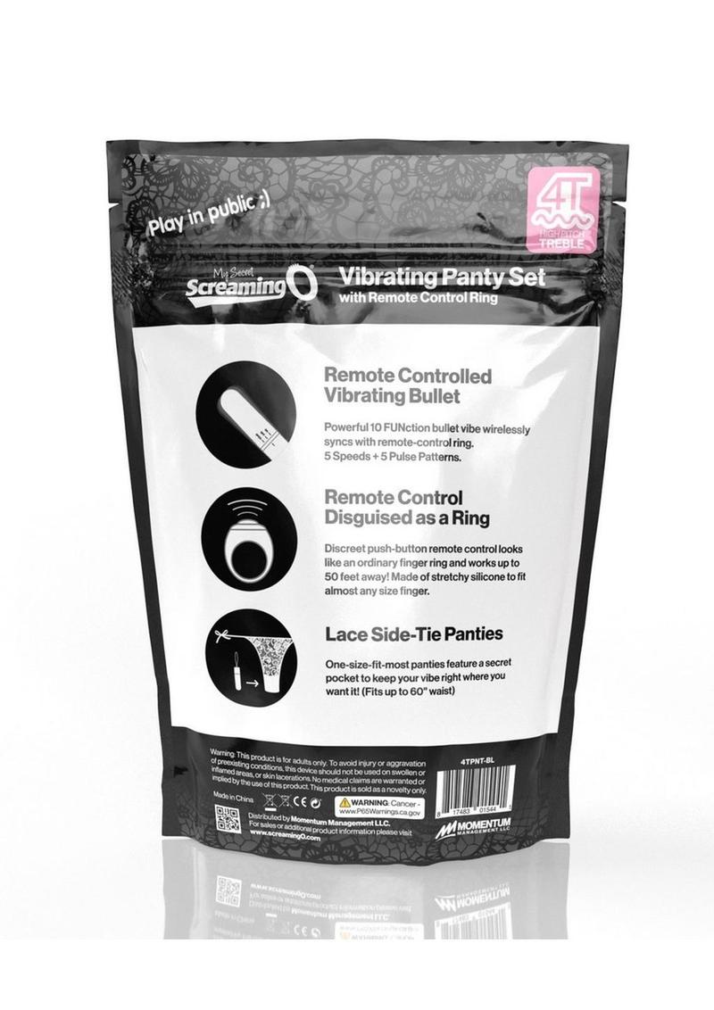 Screaming O My Secret 4T Vibrating Panty Set