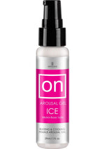Sensuva On Arousal Gel Ice Water Base Buzzing and Cooling Female Gel - 1oz - 12 Per Display