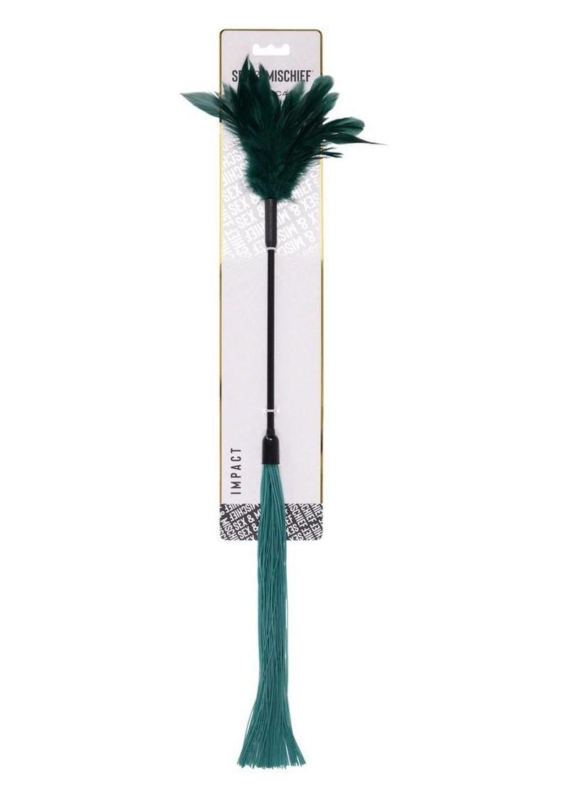Sex and Mischief Indica Feather Tickler - Green