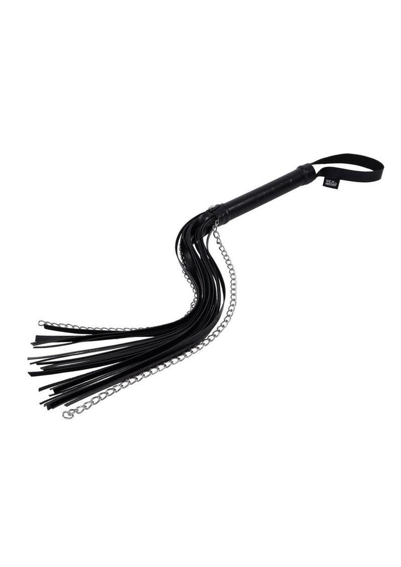 Leather Flogger with Chain
