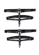 Sex and Mischief Shadow Garters - Black/Silver