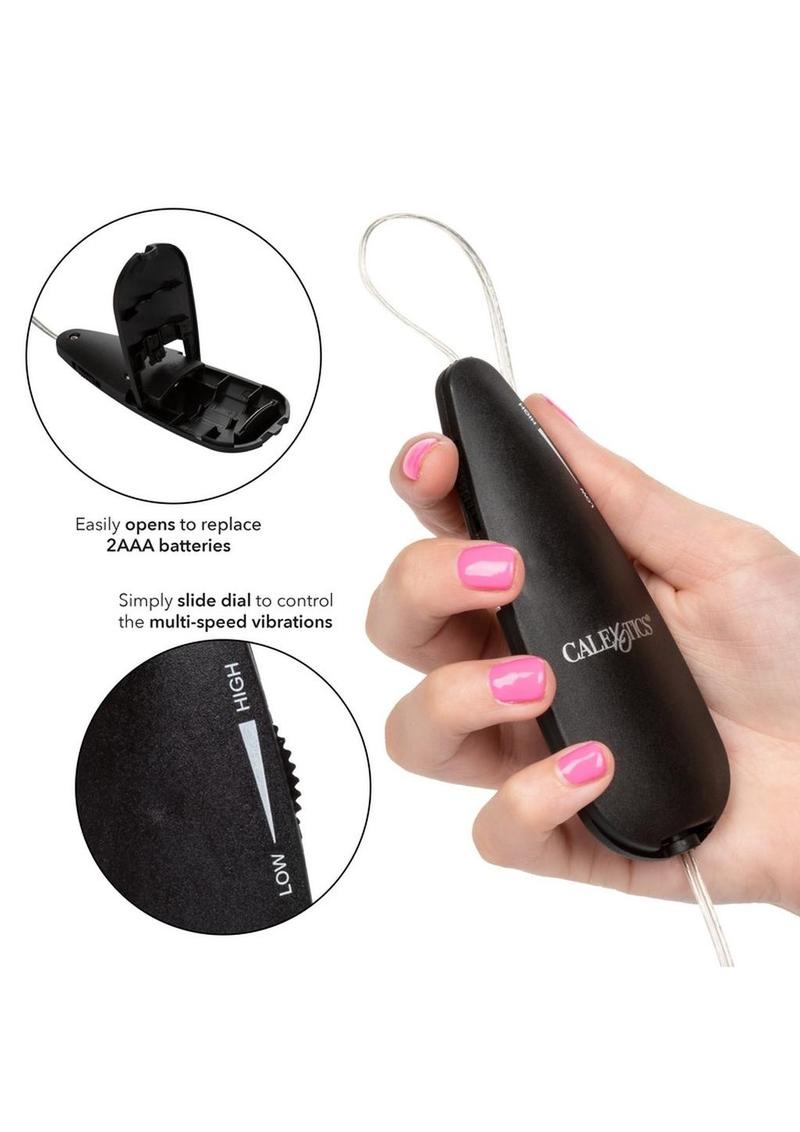 CalExotics Silver Powerful Vibration With Wired Remote Control