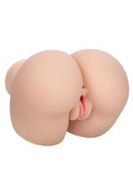 Stroke It Vibrating Twerking Rechargeable BBL Masturbator - Pussy and Ass - Vanilla