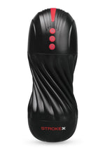 Stroke-X Grip Tight Auto Twister Rechargeable Masturbator - Black/Frost