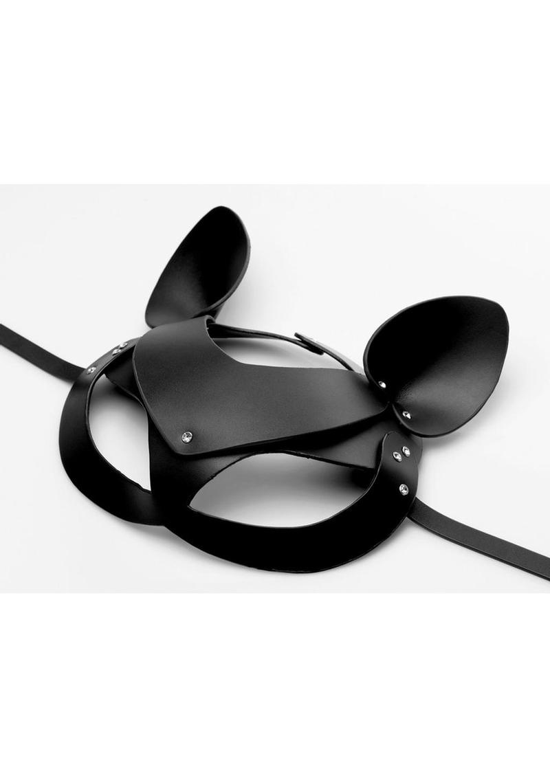 Tailz Black PurrfectCat Tail Anal Plug & Mask Set