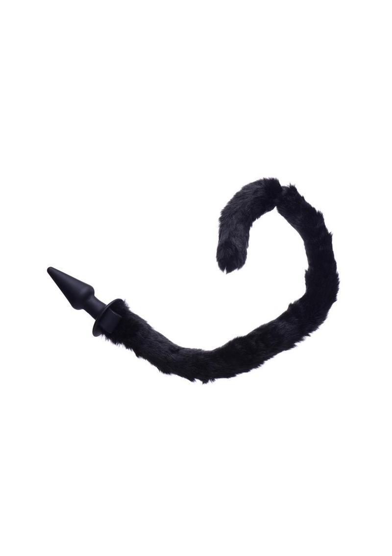 Tailz Black PurrfectCat Tail Anal Plug & Mask Set