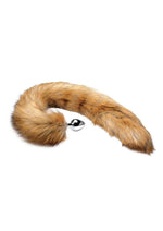 Tailz Extra Long Mink Tail with Butt Plug Sensual and Brown Faux Fur