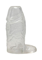 Titanmen Cock Sleeve with Ball Strap - Clear - 4.5in