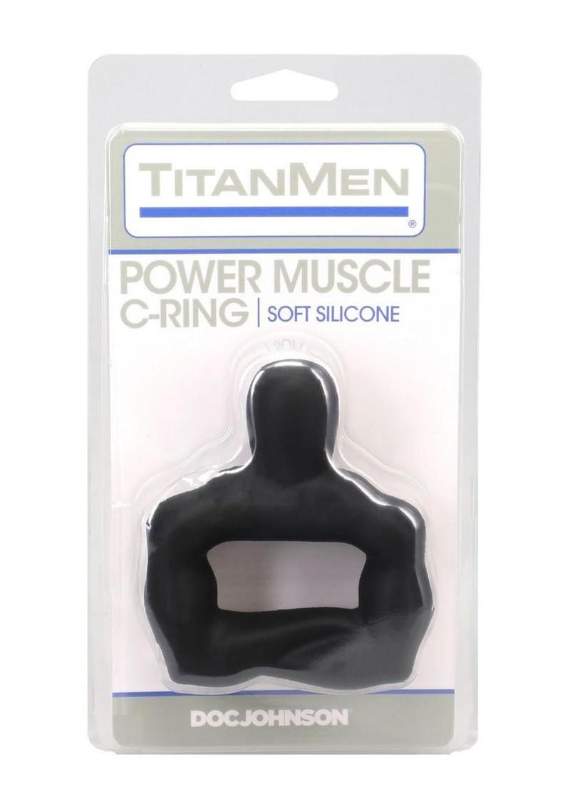 Titanmen Muscle Bound Cock Ring - Black - 42mm