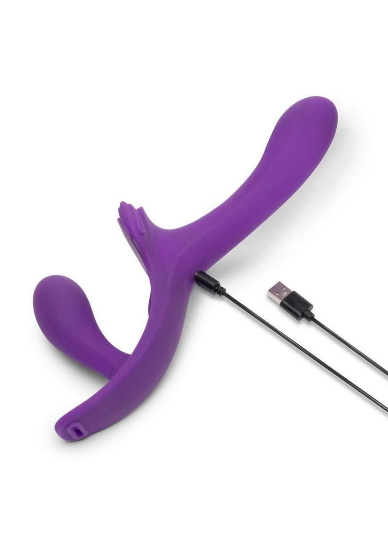 Together Lock-In Dual-Ended Vibrating Strap-On Set