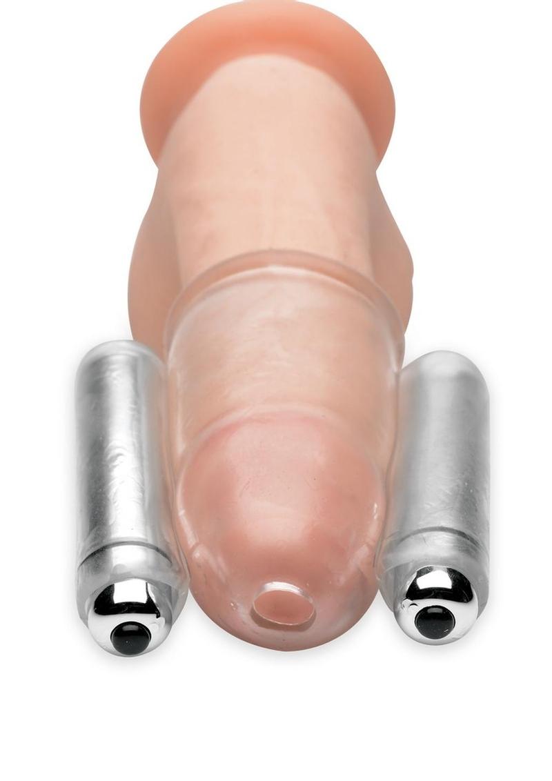 Trinity Vibes Dual Vibrating Penis Head Teaser Male Stimulation Sleeve