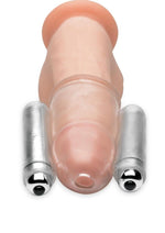 Trinity Vibes Dual Vibrating Penis Head Teaser Male Stimulation Sleeve
