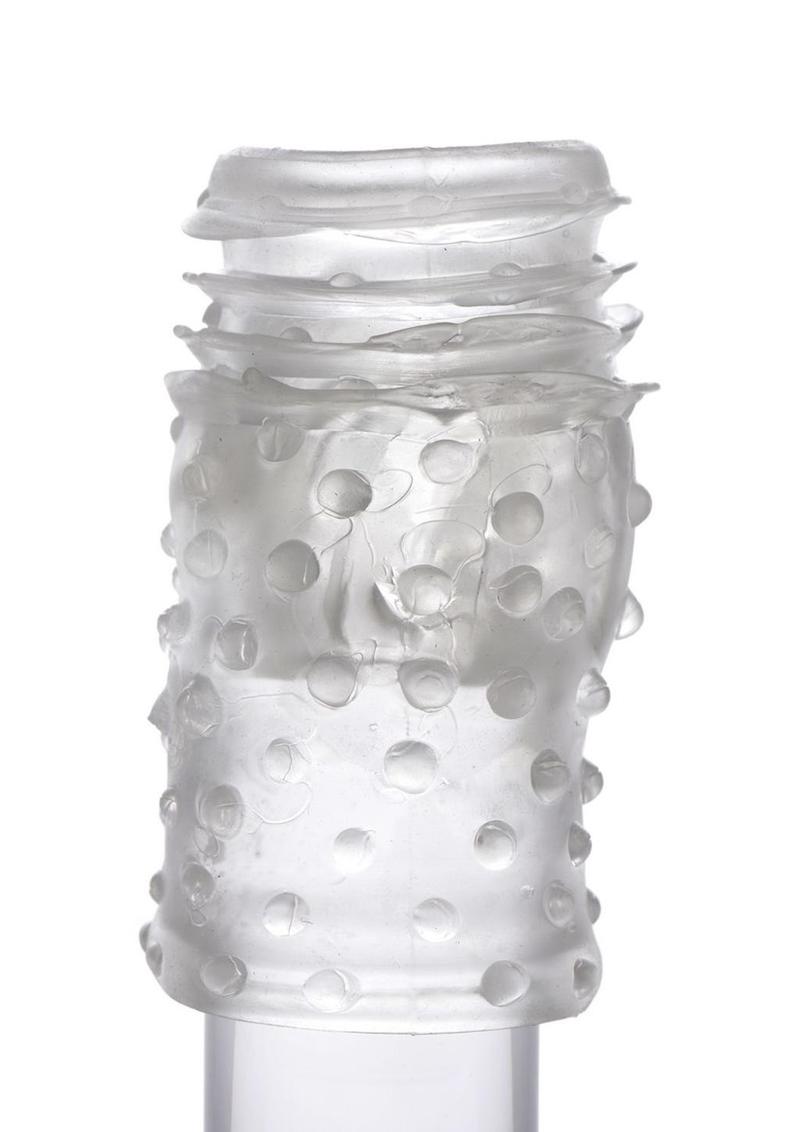 Trinity Vibes Dual Vibrating Penis Sheath with Wired Remote Control