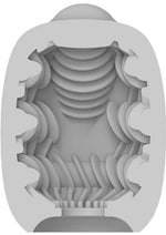 Vibeggs Ribs Delight Unisex Masturbation Egg - Blue/White