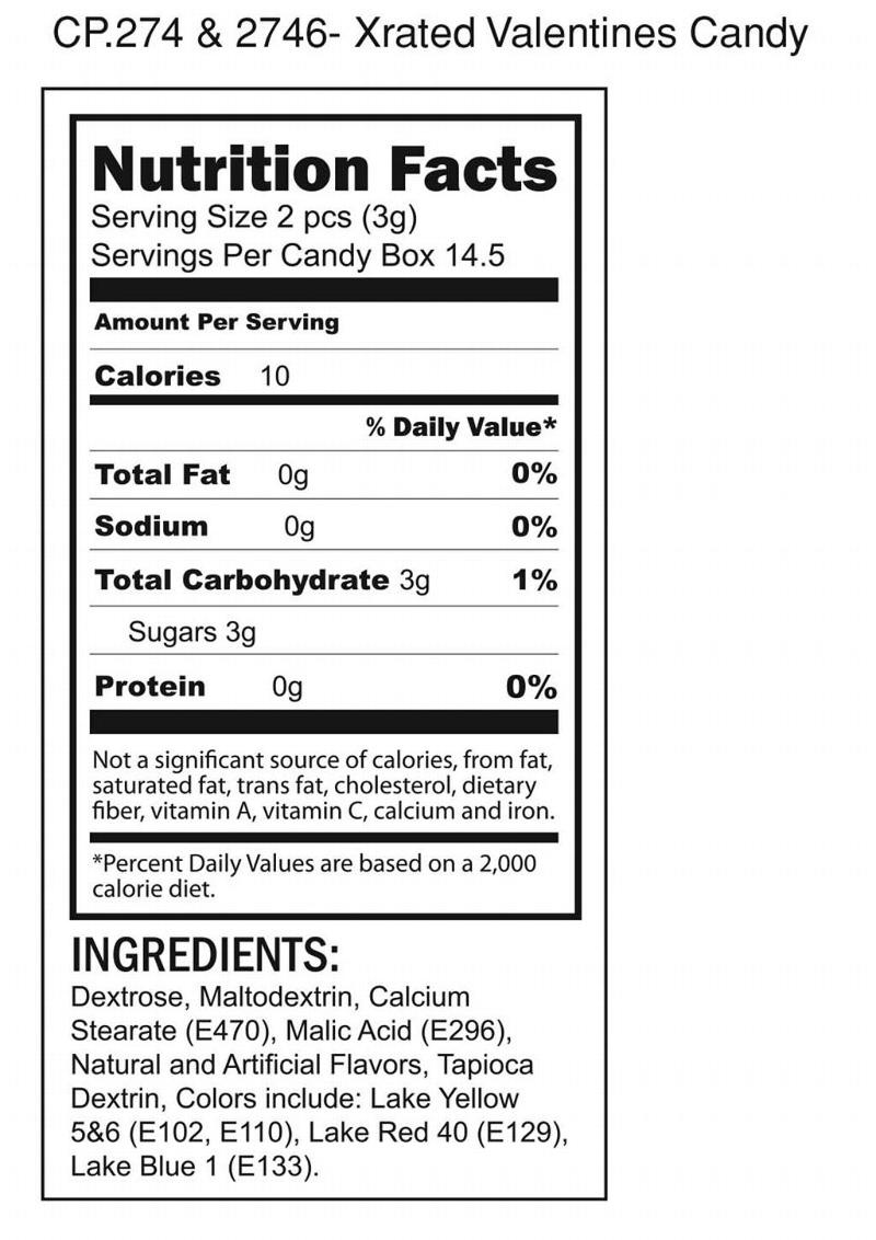 Candyprints X Rated Valentine Hearts Candy