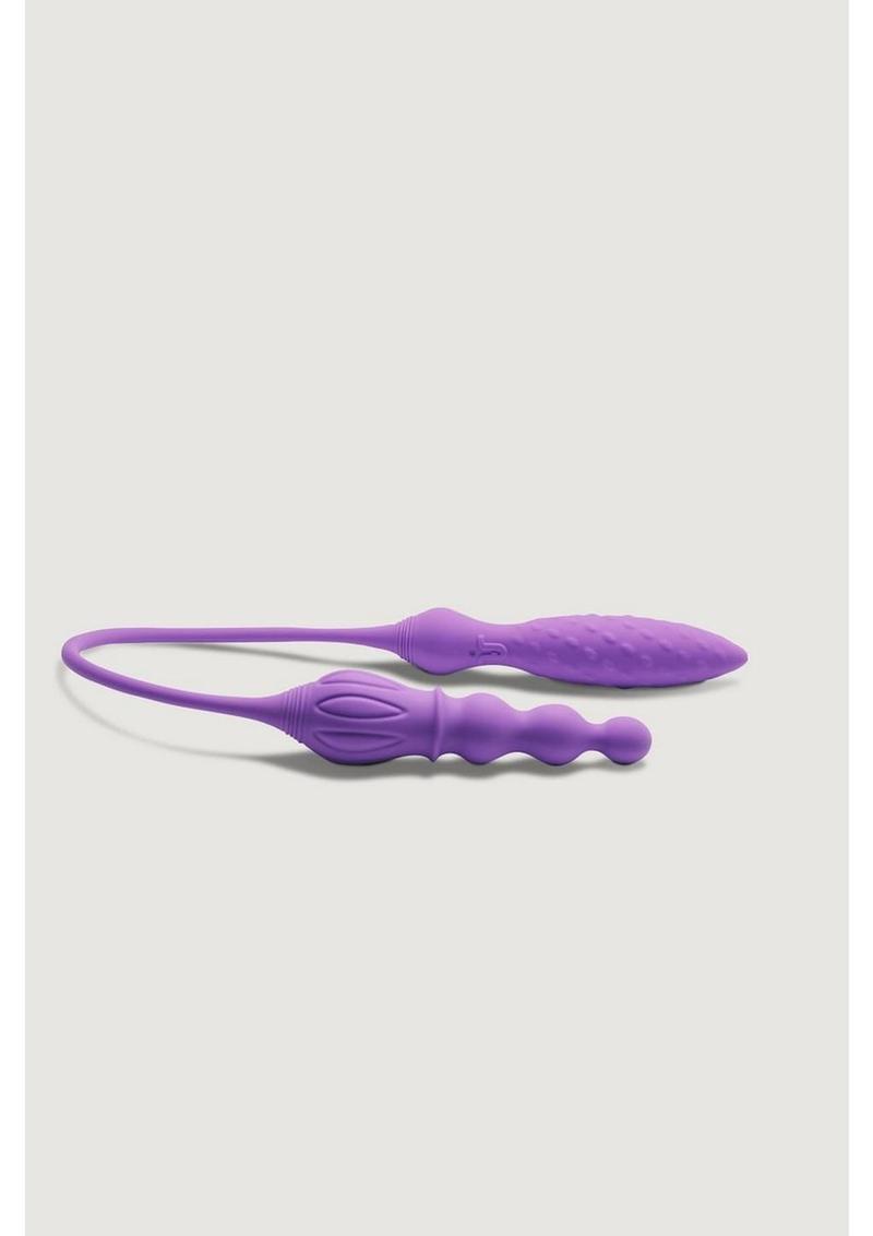 2x Silicone Double Vibrator With Remote Controller