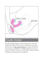 3Some Rock N' Grind Silicone Vibrator With Remote Control