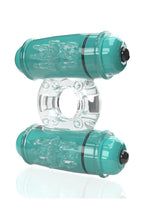 4B Double Wammy Rechargeable Silicone Dual Vibrating Couples Cock Ring