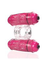 4B Double Wammy Rechargeable Silicone Dual Vibrating Couples Cock Ring
