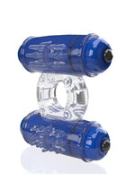 4T Double Wammy Silicone Dual Vibrating Couples Cock Ring