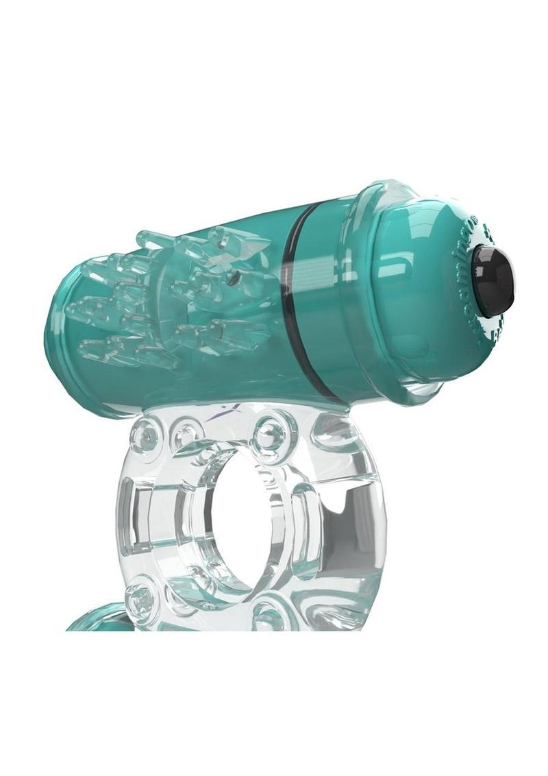 4T Double Wammy Silicone Dual Vibrating Couples Cock Ring