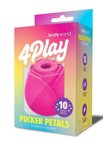 Bodywand 4Play Pucker Petals Rechargeable Clitoral Stimulator - Pink product image 1