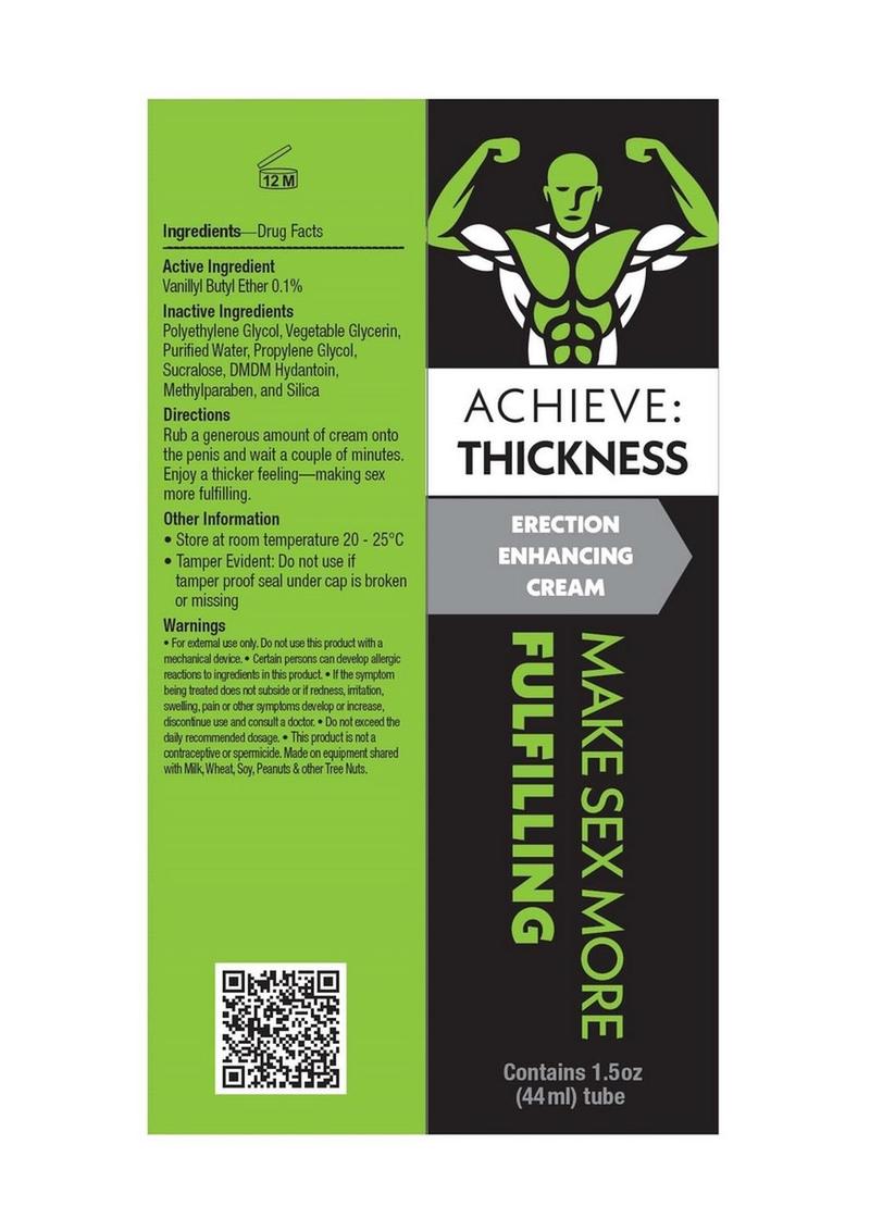 Achieve Thickness Erection Enhancing Cream Girth Booster