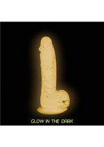 Addiction Brandon Silicone Glow-in-the-Dark Dildo with Balls