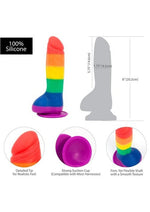 Addiction Justin Silicone Rainbow Dildo