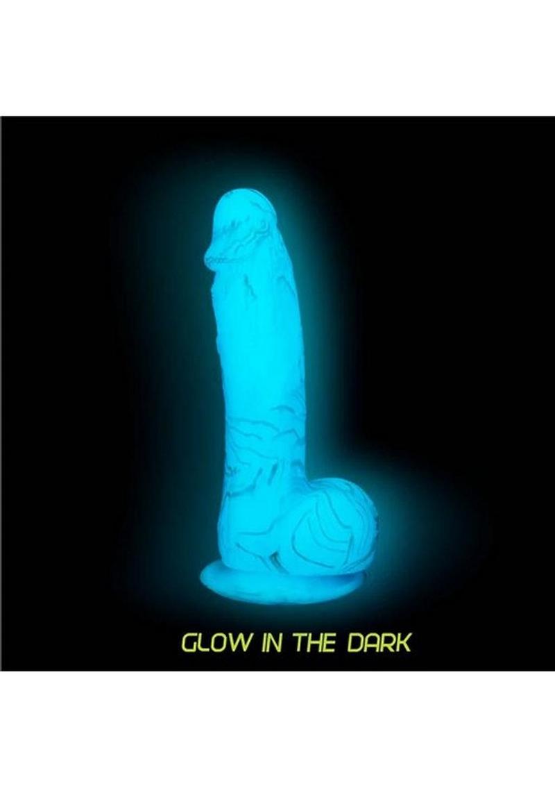 Addiction Luke Glow-in-the-Dark Silicone Dildo with Suction Cup