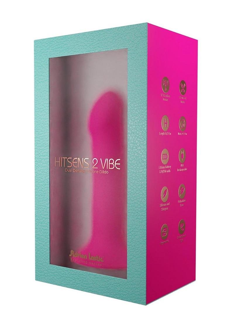 Adrien Lastic Hitsens 2 Dual Dense Silicone Vibrating Dildo - Pink