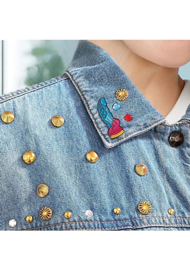 Alien Nation Dragon Enamel Lapel Pin