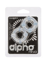 Alpha Liquid Silicone Double Stacker Rings - Clear